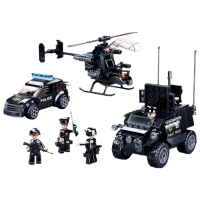 Constructor pentru copii Sluban Police Set Poliție/ Black photo 2
