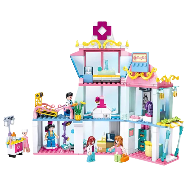 Constructor pentru copii Sluban Hospital Spital/ Pink photo 2