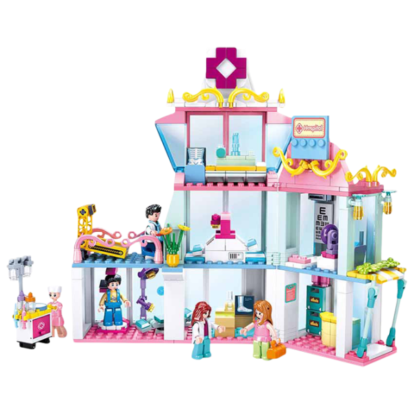 Constructor pentru copii Sluban Hospital Spital/ Pink photo 2