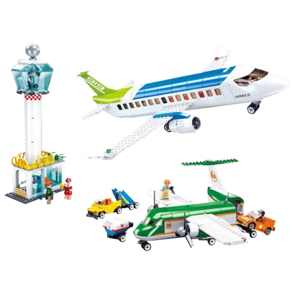 Constructor pentru copii Sluban Aviation Airport Aeroport/ White photo 2