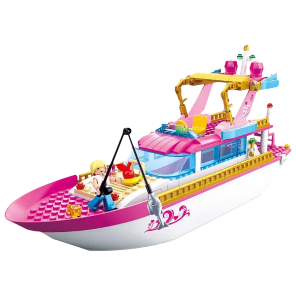 Детский конструктор Sluban Luxury Yacht Яхта/ Розовый photo 2