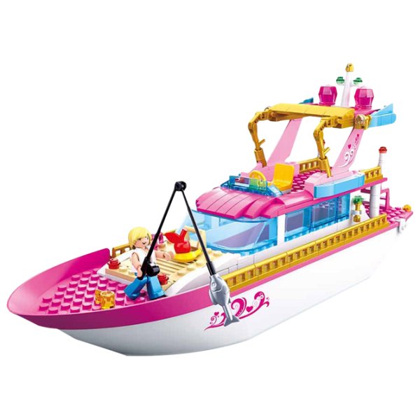 Детский конструктор Sluban Luxury Yacht Яхта/ Розовый photo 2
