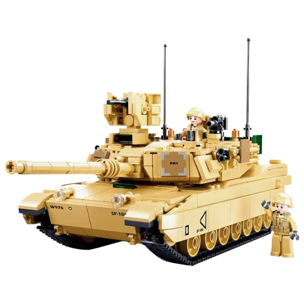 Детский конструктор Sluban Abrams M Танк/ Коричневый photo 2 Детский конструктор Sluban Abrams M Танк/ Коричневый photo 2