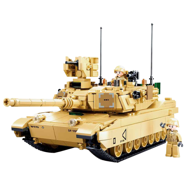 Детский конструктор Sluban Abrams M Танк/ Коричневый photo 2 Детский конструктор Sluban Abrams M Танк/ Коричневый photo 2