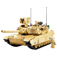 Детский конструктор Sluban Abrams M Танк/ Коричневый photo 2