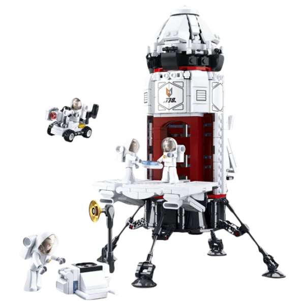 Детский конструктор Sluban Rocket Base Ракета/ Белый photo 2