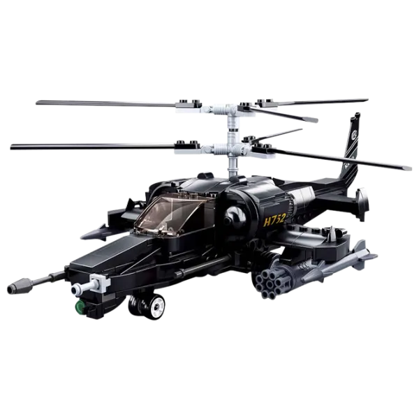 Детский конструктор Sluban bricks Ka-50 Вертолет/ Черный photo 2