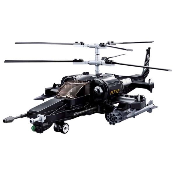 Детский конструктор Sluban bricks Ka-50 Вертолет/ Черный photo 2
