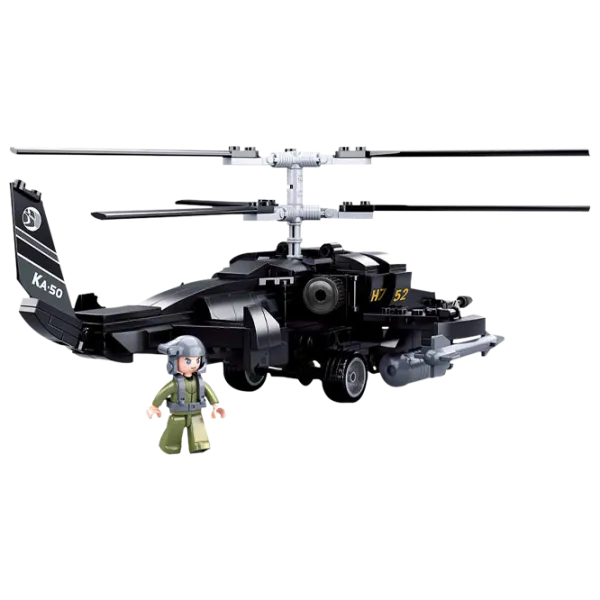 Детский конструктор Sluban bricks Ka-50 Вертолет/ Черный photo 3