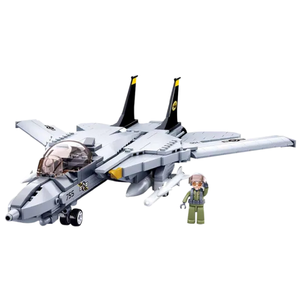 Детский конструктор Sluban Bricks F14 Армия/ Серый photo 2