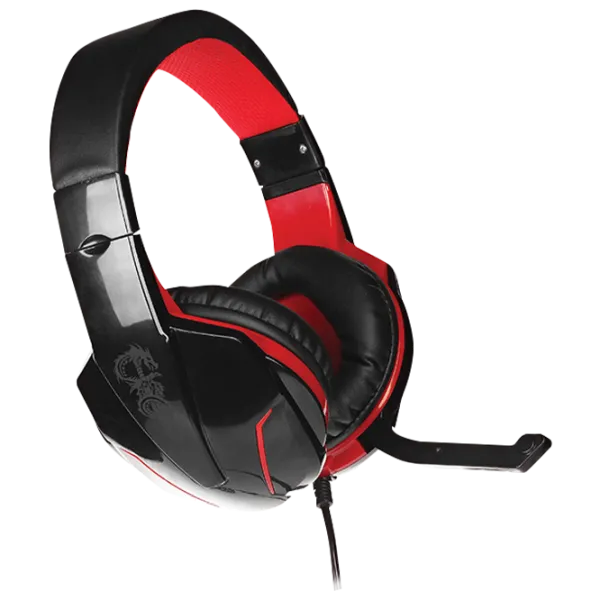 Căști Qumo Bionic Red Black Cu fir/ Gaming photo 2
