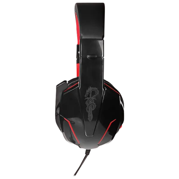 Căști Qumo Bionic Red Black Cu fir/ Gaming photo 3