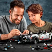Constructor pentru copii LEGO Porsche 911 RSR Mașină/ White photo 7