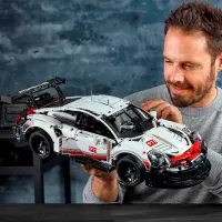 Constructor pentru copii LEGO Porsche 911 RSR Mașină/ White photo 8
