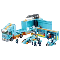 Детский конструктор Sluban Truck Гонки/ Светло-синий photo 2