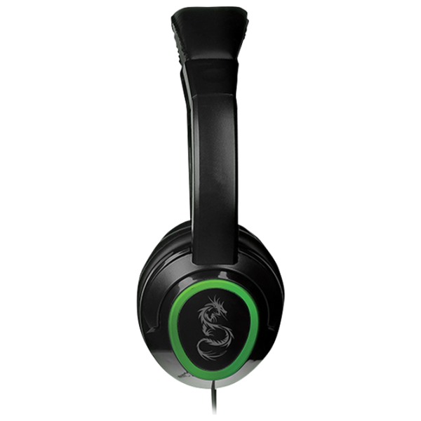 Căști Flex Champion Green Black Cu fir/ Gaming photo 2