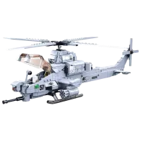 Детский конструктор Sluban Attack Helicopter Вертолет/ Серый photo 2