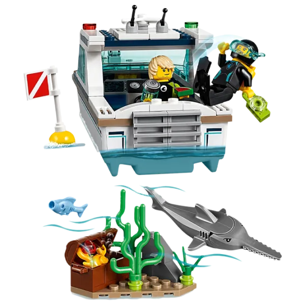 Детский конструктор LEGO Diving Yacht Судно/ Белый photo 4