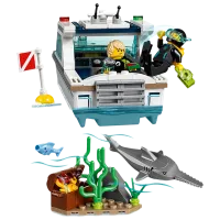 Constructor pentru copii LEGO Diving Yacht Corabie/ White photo 4