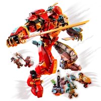 Constructor pentru copii LEGO Fire Stone Mech Ninjago/ Multicolor photo 2