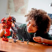Constructor pentru copii LEGO Fire Stone Mech Ninjago/ Multicolor photo 4