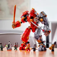 Constructor pentru copii LEGO Fire Stone Mech Ninjago/ Multicolor photo 5