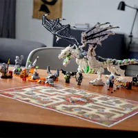 Constructor pentru copii LEGO Skull Sorcerer's Dragon Dragonul/ Red photo 3