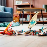 Constructor pentru copii LEGO Catamaran Sea Battle Ninjago/ Multicolor photo 3