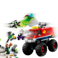 Constructor pentru copii LEGO Spider-Man's Monster Truck vs. Mysterio Transport/ Multicolor photo 2