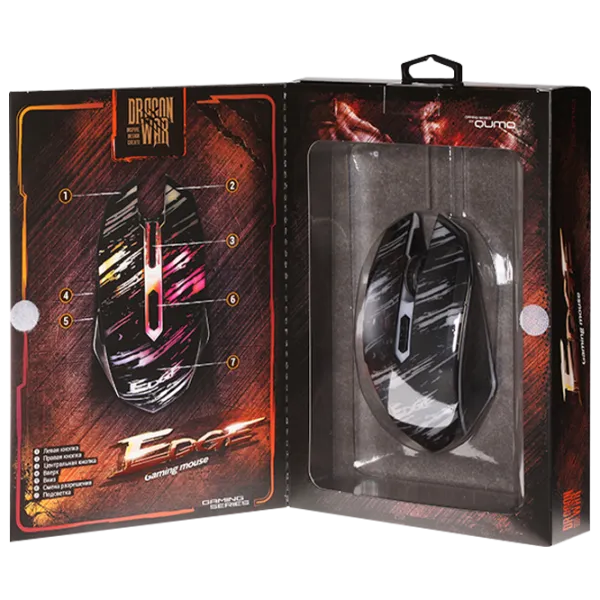 Мышь Qumo Edge USB/ Черный photo 3
