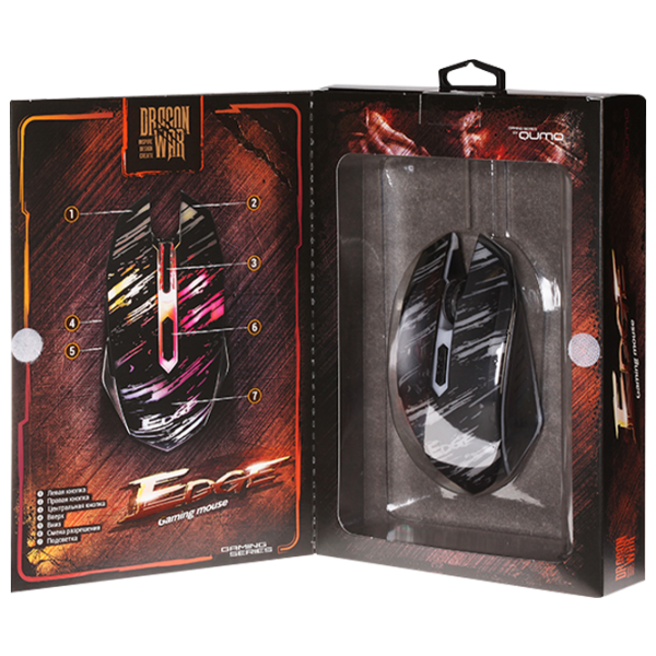 Мышь Qumo Edge USB/ Черный photo 3