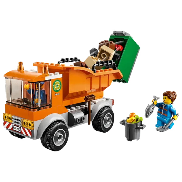 Конструктор LEGO Garbage Truck Мусоровоз/ Оранжевый photo 3