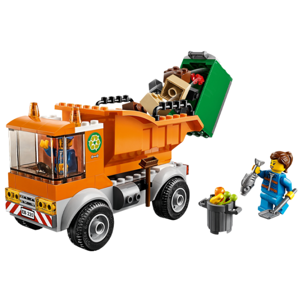 Конструктор LEGO Garbage Truck Мусоровоз/ Оранжевый photo 3