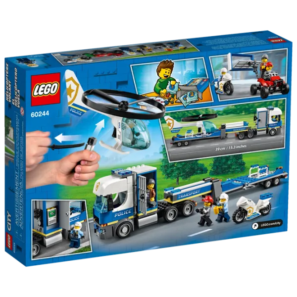 Детский конструктор LEGO Police Helicopter Transport Вертолет/ Синий photo 3