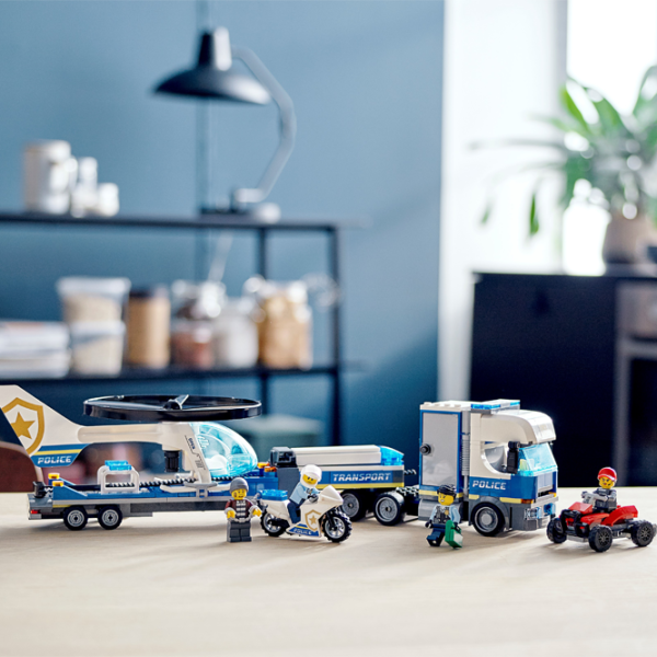 Детский конструктор LEGO Police Helicopter Transport Вертолет/ Синий photo 4