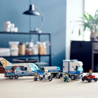 Constructor pentru copii LEGO Police Helicopter Transport Elicopter/ Blue photo 4
