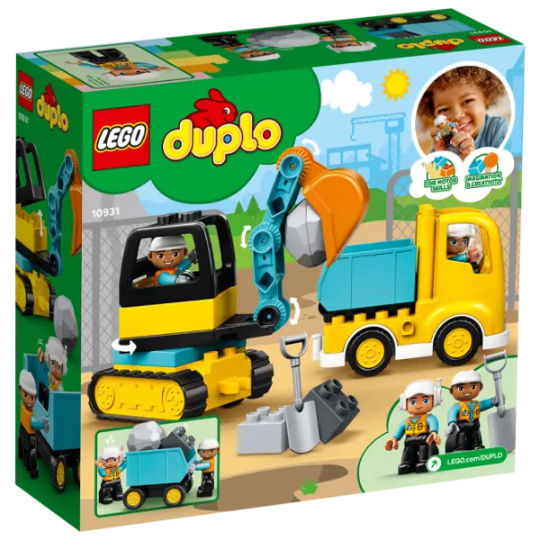 Детский конструктор LEGO Truck & Tracked Excavator Экскаватор/ Желтый photo 2