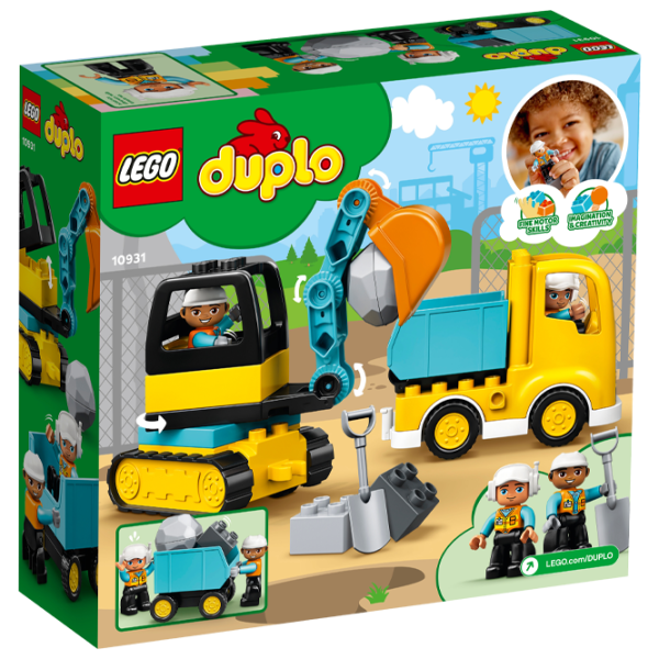 Детский конструктор LEGO Truck & Tracked Excavator Экскаватор/ Желтый photo 2