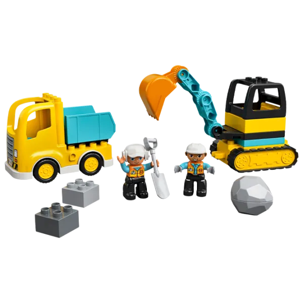 Детский конструктор LEGO Truck & Tracked Excavator Экскаватор/ Желтый photo 3