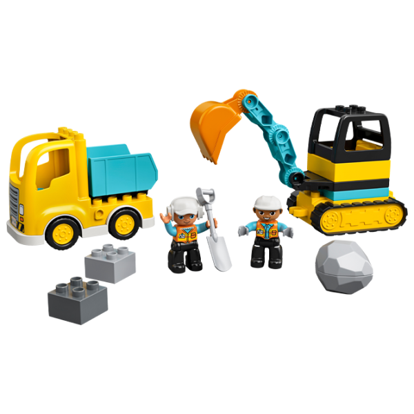 Детский конструктор LEGO Truck & Tracked Excavator Экскаватор/ Желтый photo 3