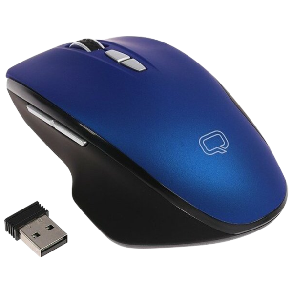 Mouse Qumo M60 USB/ Blue photo 3