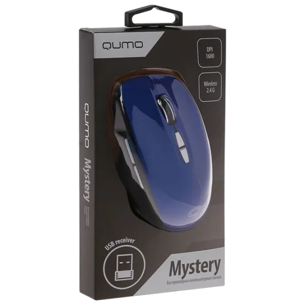Mouse Qumo M60 USB/ Blue photo 4