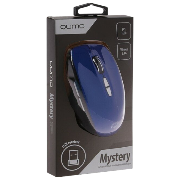 Mouse Qumo M60 USB/ Blue photo 4