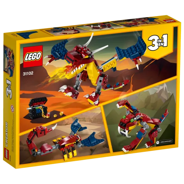 Конструктор LEGO Fire Dragon Дракон/ Красный photo 2