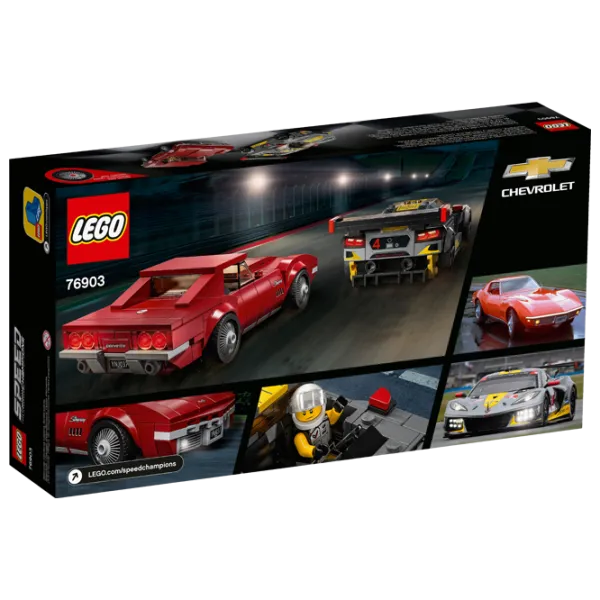 Детский конструктор LEGO Chevrolet Corvette1968 and C8.R Race Car Авто/ Разноцветный photo 3