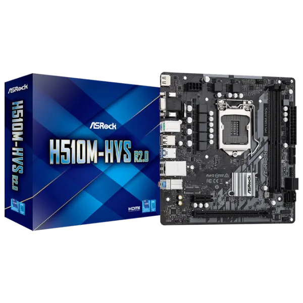 Материнская плата ASRock H510M-HVS R2.0 mATX/ Intel H510 photo 5