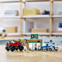 Constructor pentru copii LEGO Police Monster Truck Heist Jaf/ Multicolor photo 4