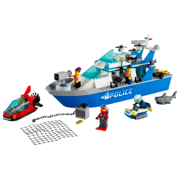 Детский конструктор LEGO Police Patrol Boat Транспорт/ Разноцветный photo 2