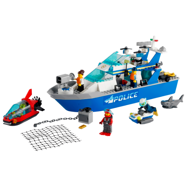 Детский конструктор LEGO Police Patrol Boat Транспорт/ Разноцветный photo 2