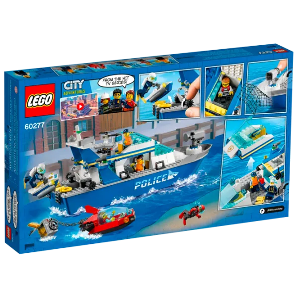 Детский конструктор LEGO Police Patrol Boat Транспорт/ Разноцветный photo 4